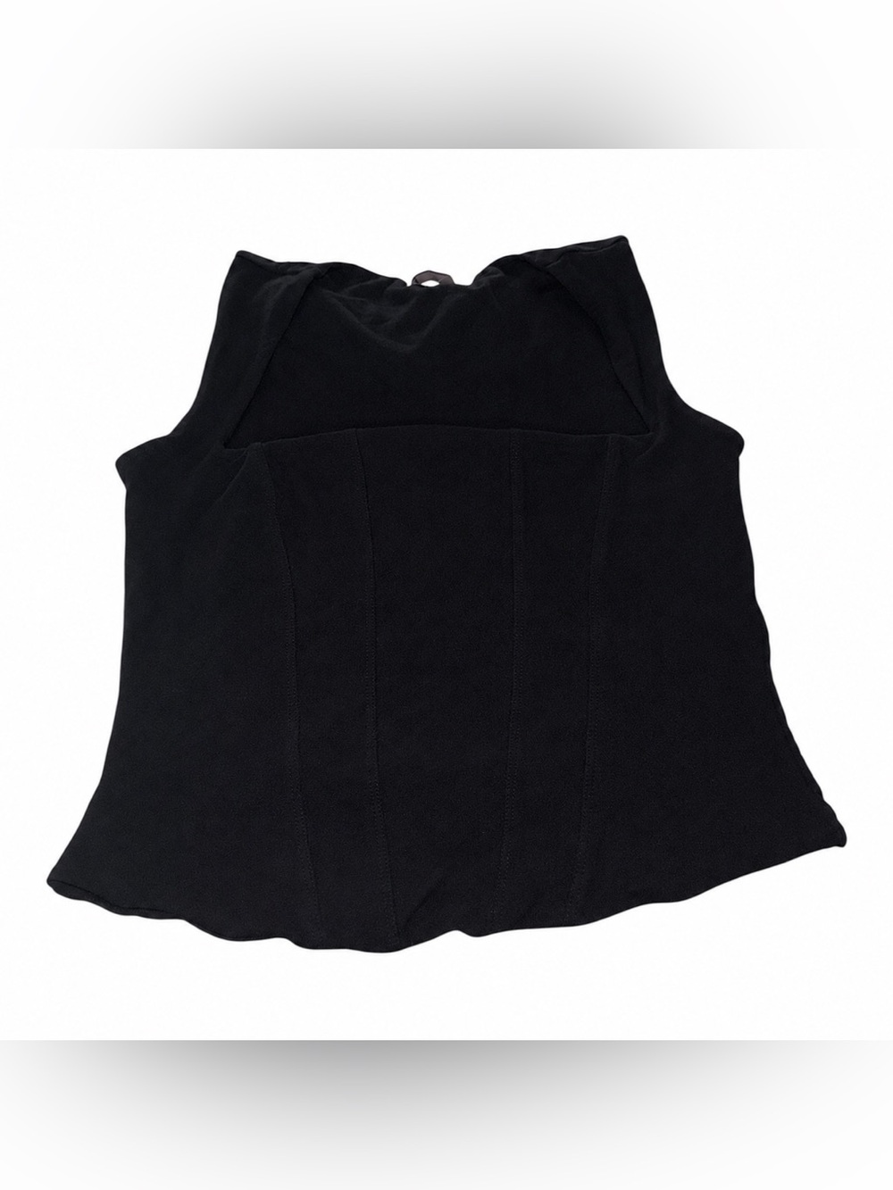 Oh Polly Black Structured Square-Neck Corset Top - Picture 5 of 7